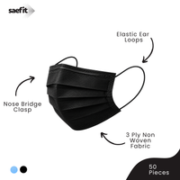 Saefit Disposable 3 Ply Face Mask | Daily Wear & Single Use