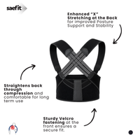 Saefit X Cross Posture Corrector | Posture & Upper Back Support