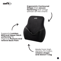 Saefit Full Back Rest Pillow | Posture Support