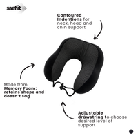 Saefit Travel Neck Pillow | Neck & Head Support
