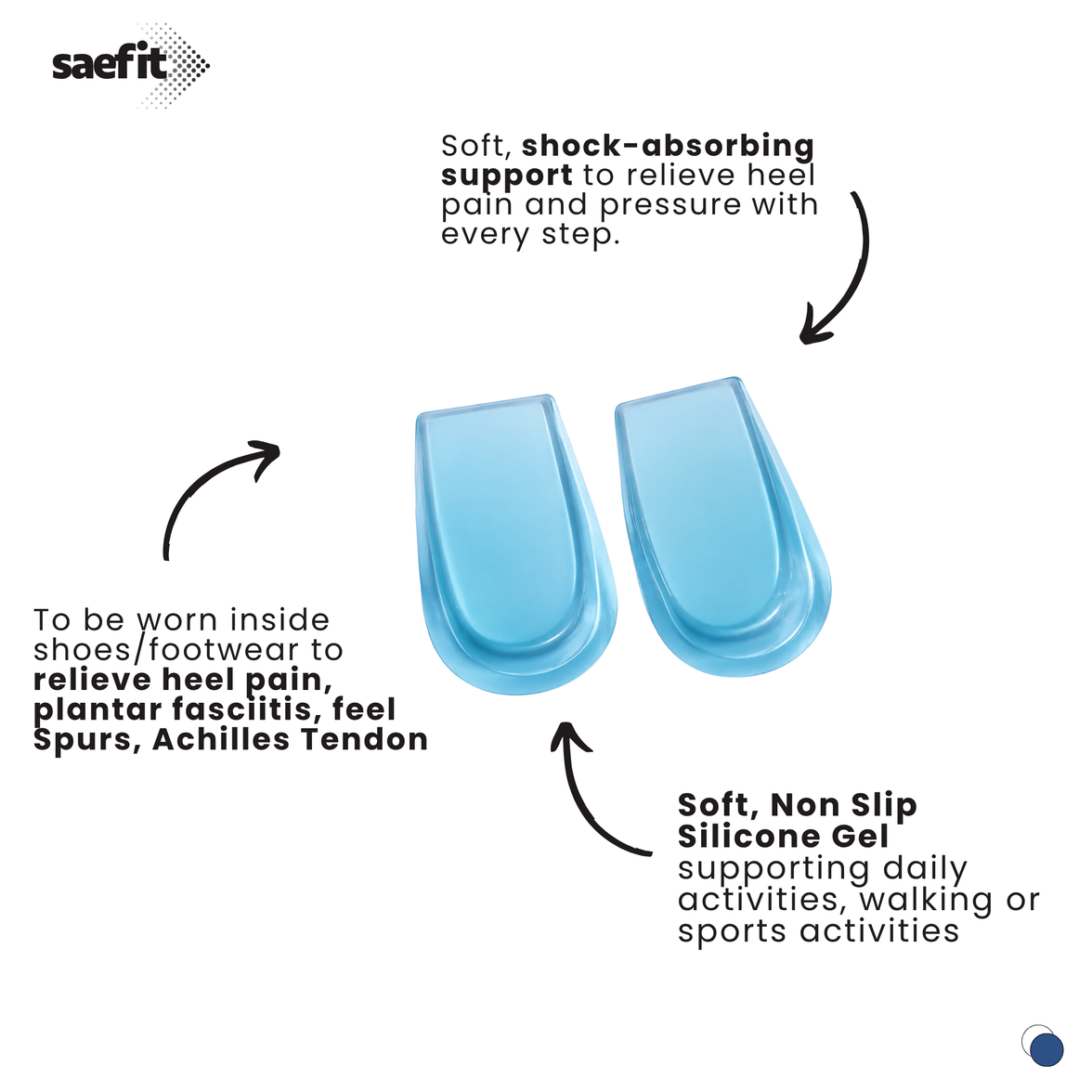 Saefit Gel Heel Cushion | Heel Pressure and Discomfort