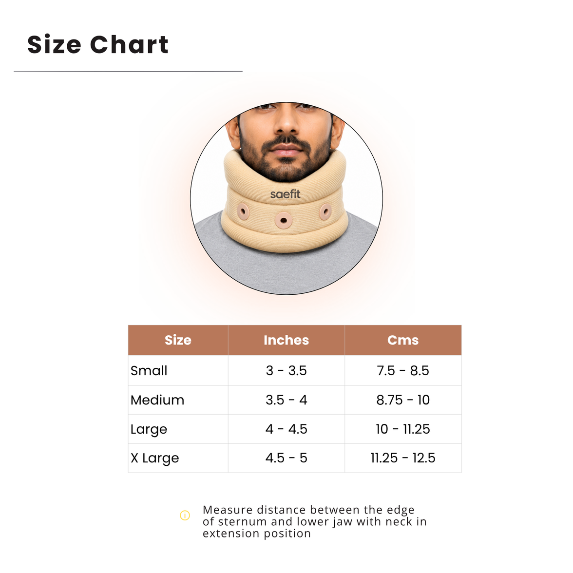 Saefit Soft Cervical Collar | Cervical Spondylosis & Neck Stiffness
