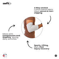 Saefit Elbow Support 4 Way | Elbow Compression and Stability